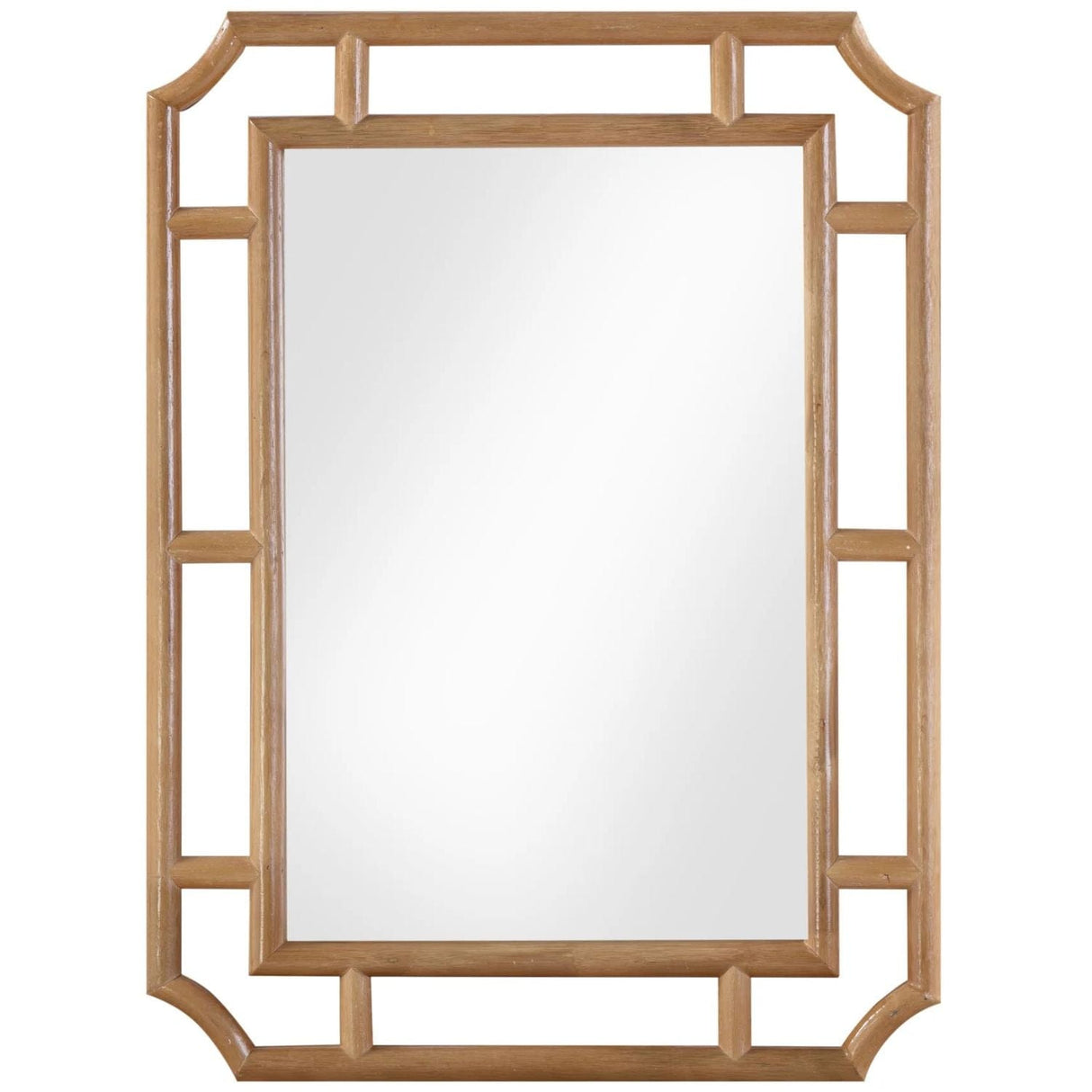 Seneca Natural Rattan Wall Mirror Mirror TOV-C69357 793580643513