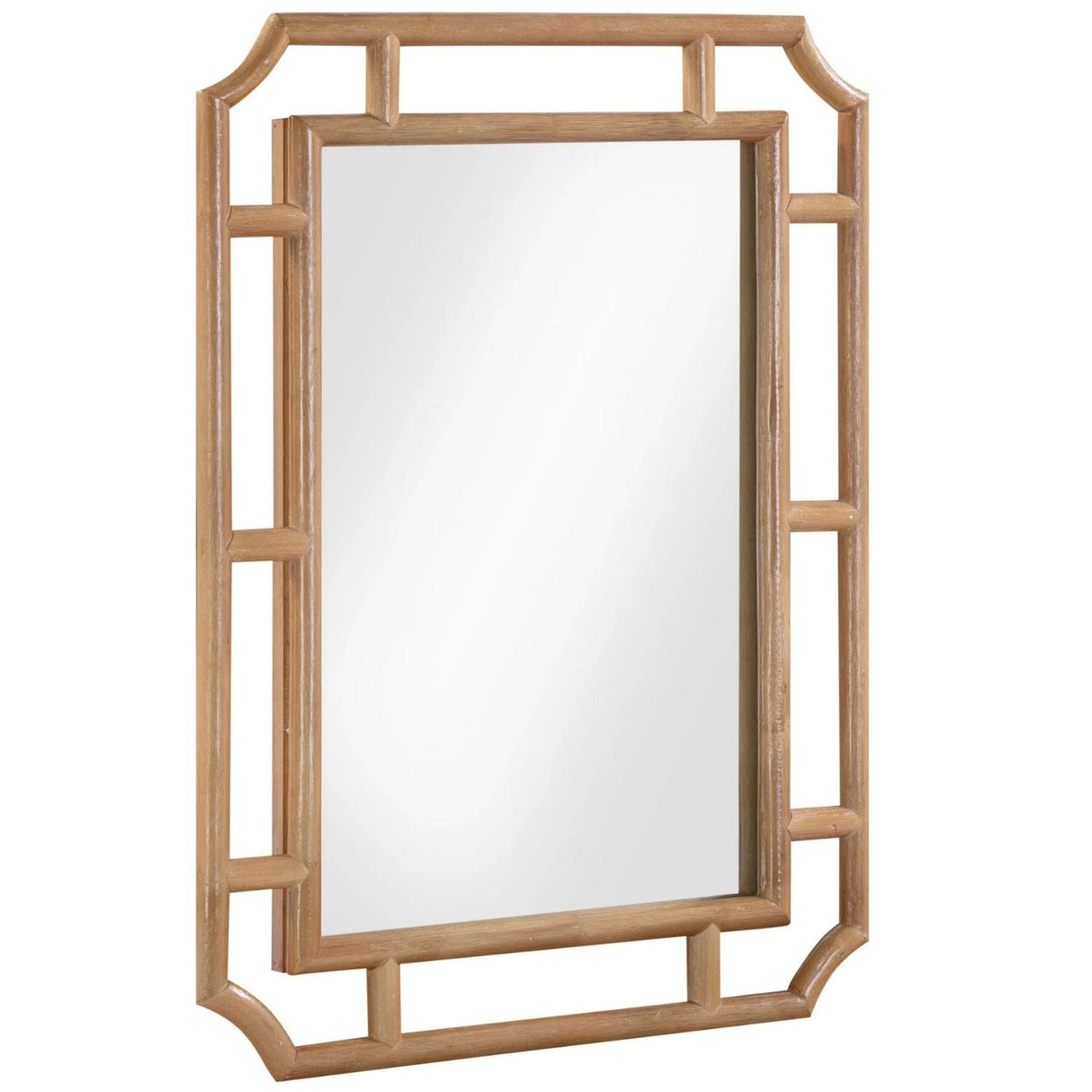 Seneca Natural Rattan Wall Mirror Mirror TOV-C69357 793580643513