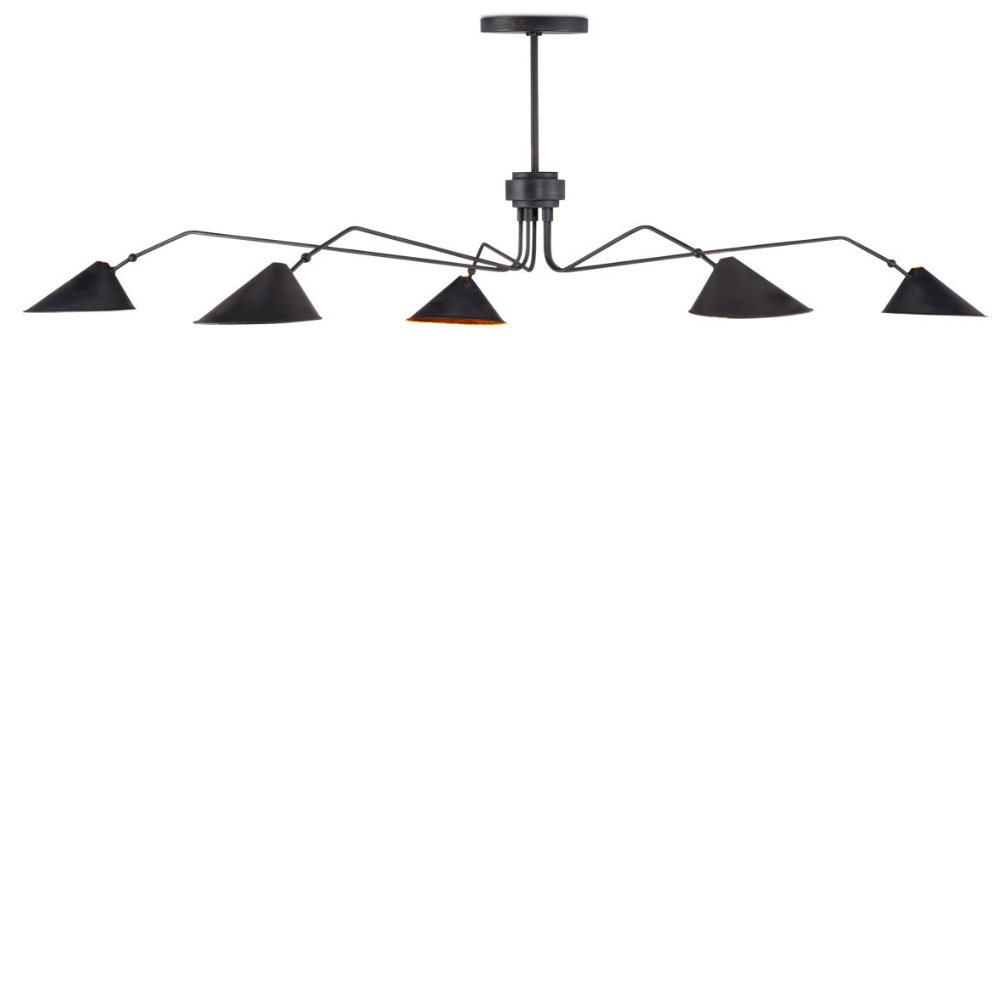 Serpa Black Chandelier Chandelier 9000-1125 633306055254