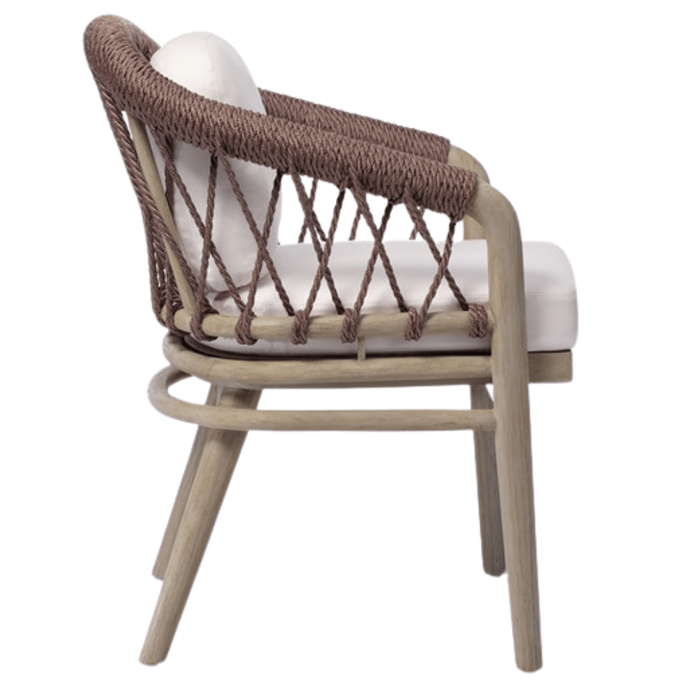 Shelly Dining Chair - Dark Taupe (No price) Outdoor Dining Furniture