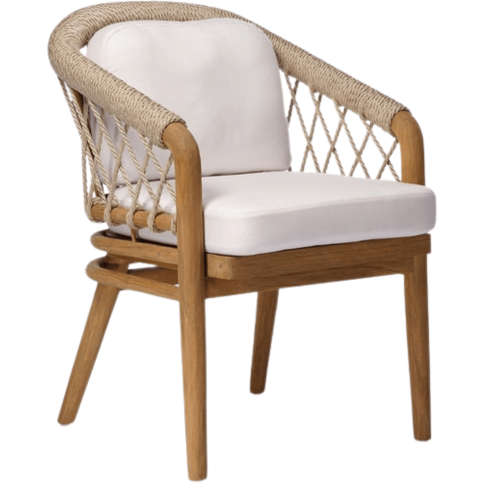 Shelly Dining Chair - White Sand (No Price) Outdoor Dining Furniture
