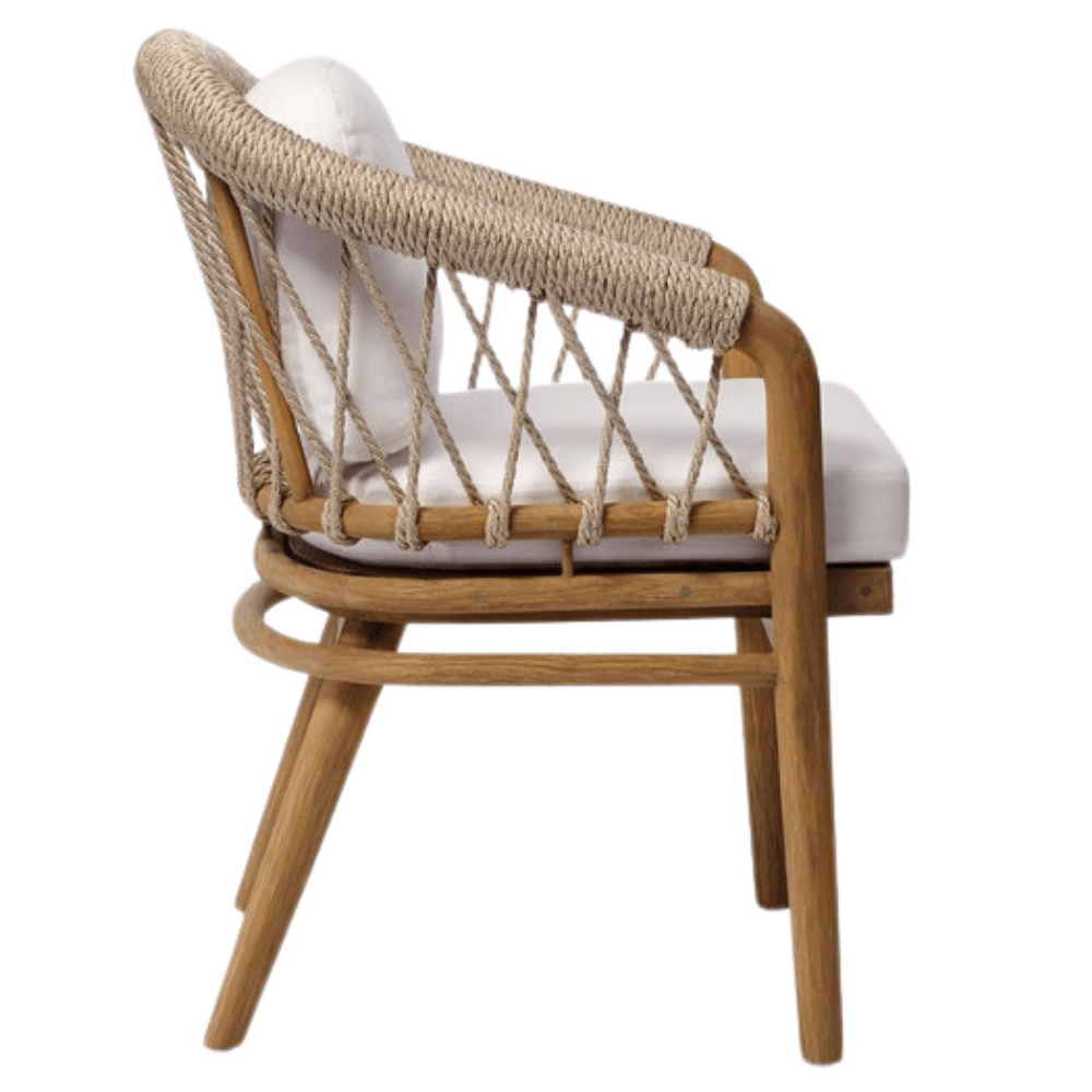 Shelly Dining Chair - White Sand (No Price) Outdoor Dining Furniture