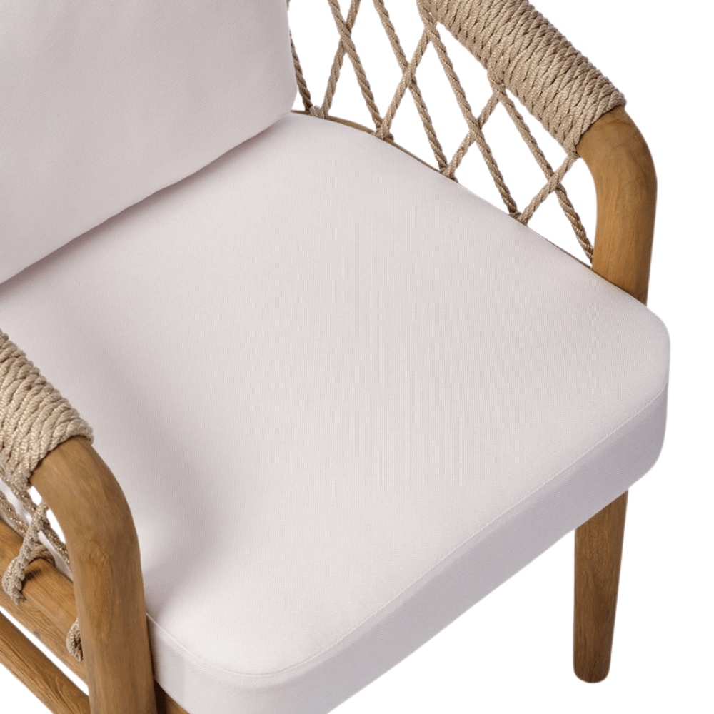 Shelly Dining Chair - White Sand (No Price) Outdoor Dining Furniture