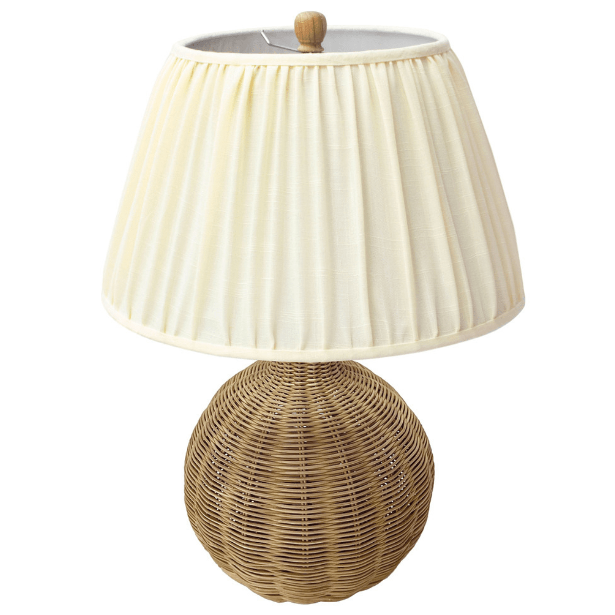 Shem Cream & Natural Rattan Table Lamp Table Lamps TOV-G54336