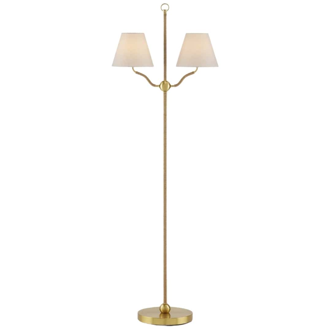 Sirocco Brass Floor Lamp Floor Lamps 8000-0116 00633306045606