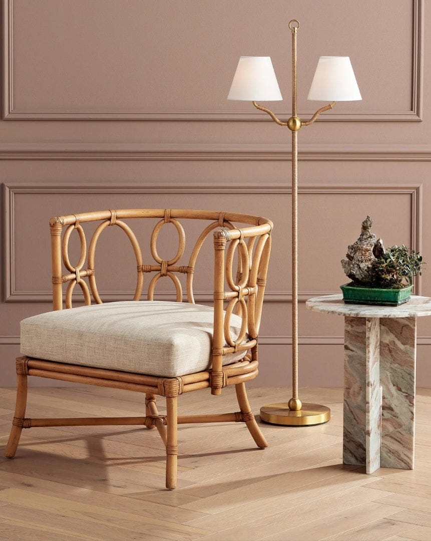 Sirocco Brass Floor Lamp Floor Lamps 8000-0116 00633306045606