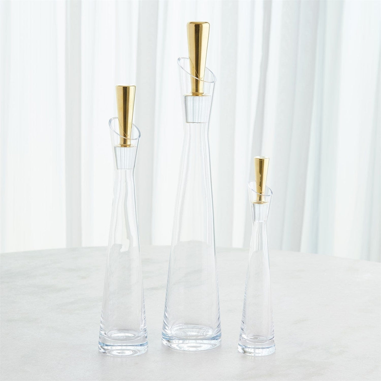 Slant Decanters Glass Decanters