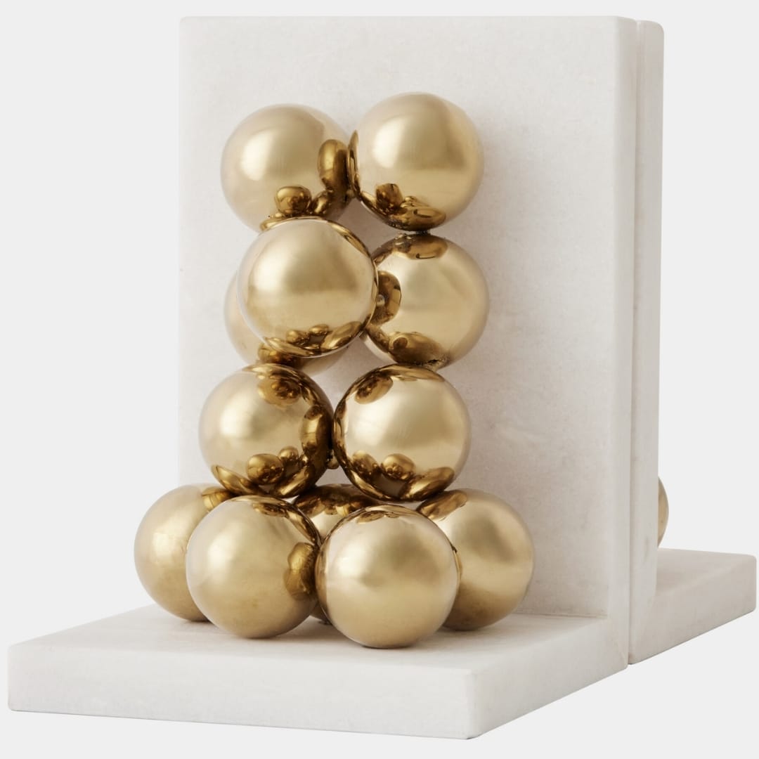 Sphere Bookends (Set of 2) Books + Bookends 883347