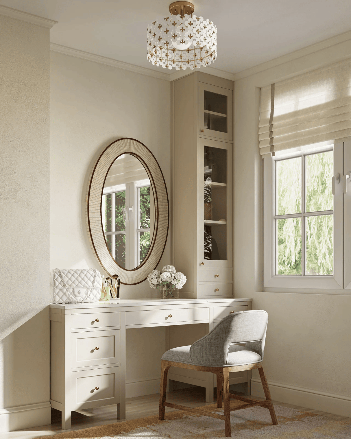 Spring Flower Semi-Flush Mount Flush Mounts 9000-1345