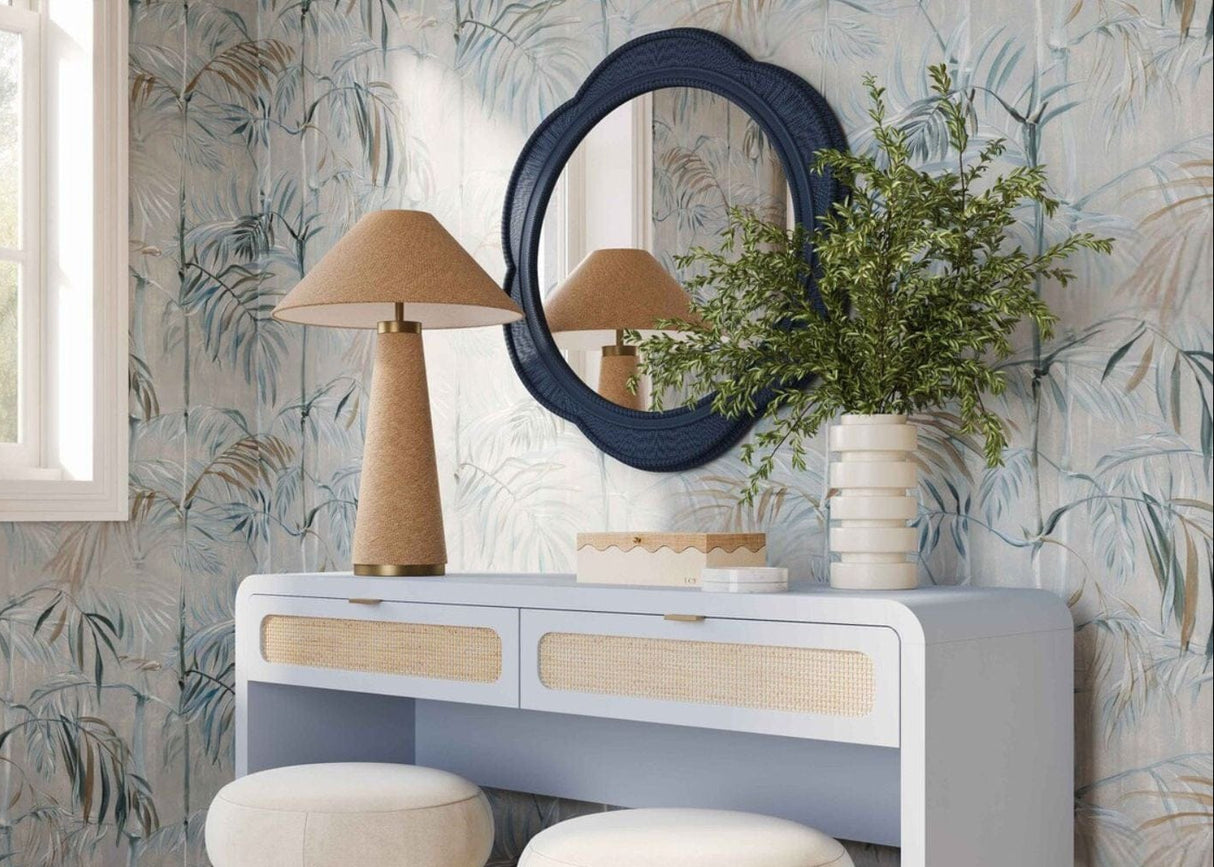 Starling Rattan Console Desk Desks