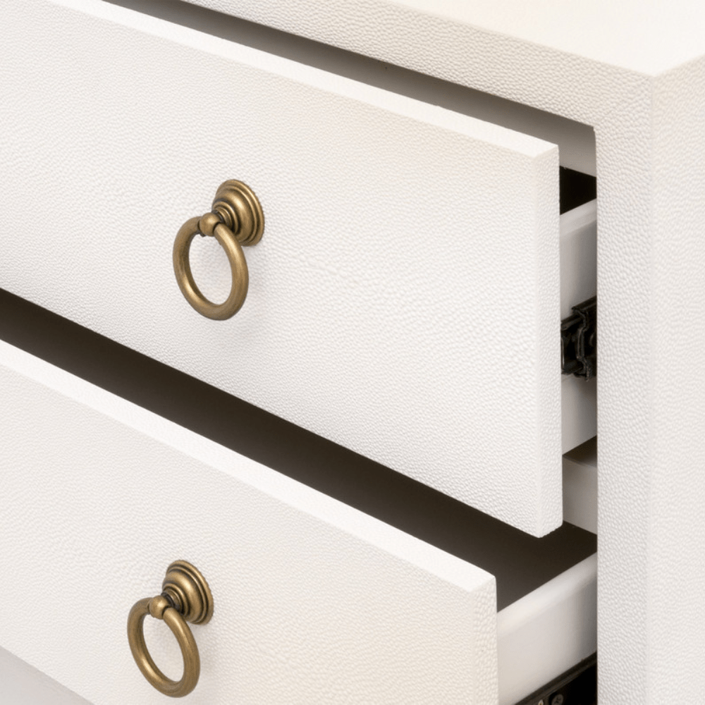 Strand Shagreen 3-Drawer Nightstand Nightstand