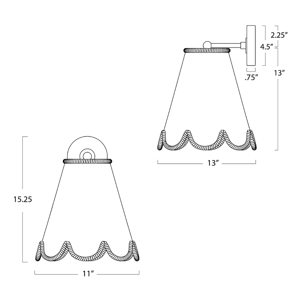 Summer Outdoor Hanging Sconce Wall Sconces 17-1036 844717038228