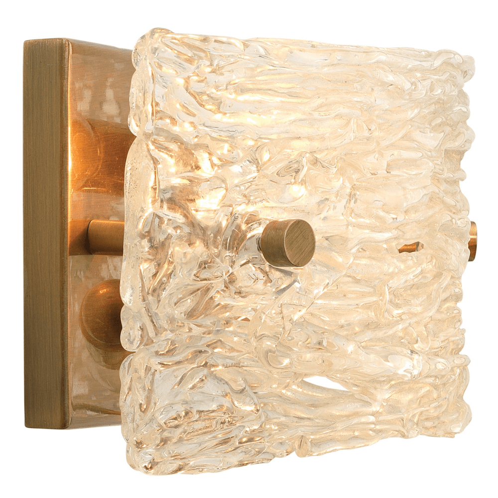 Swan Curved Glass Sconce Wall Sconces