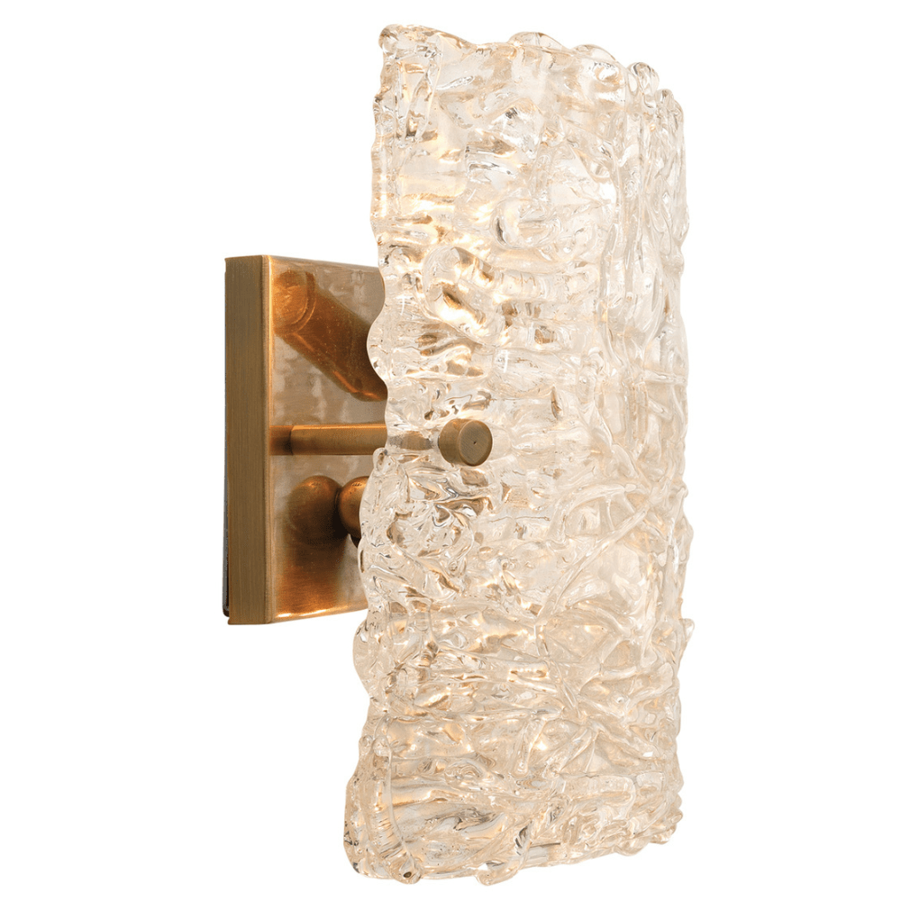 Swan Curved Glass Sconce Wall Sconces
