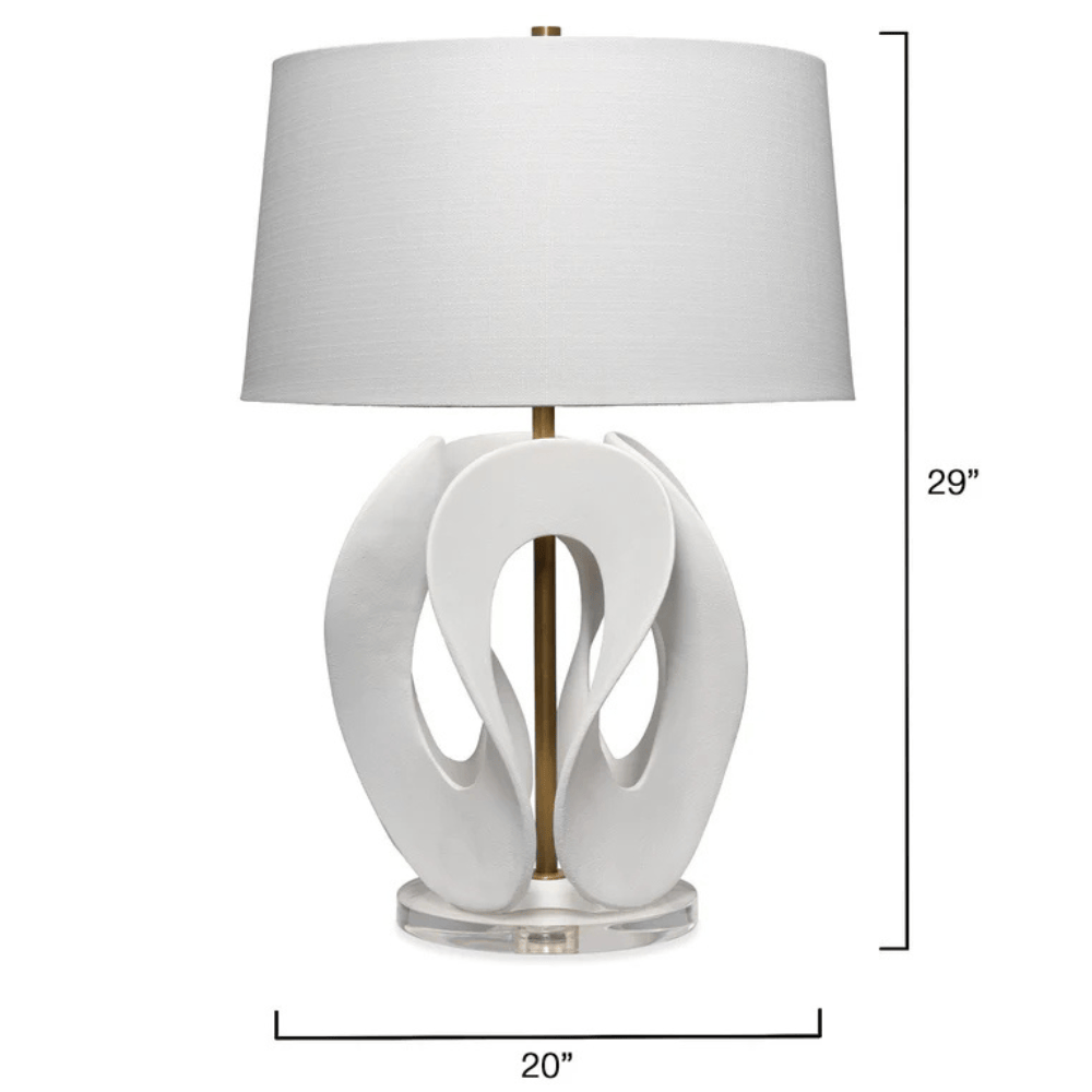 Swan Table Lamp Table + Desk Lamps 9SWANTLWH 688933041880