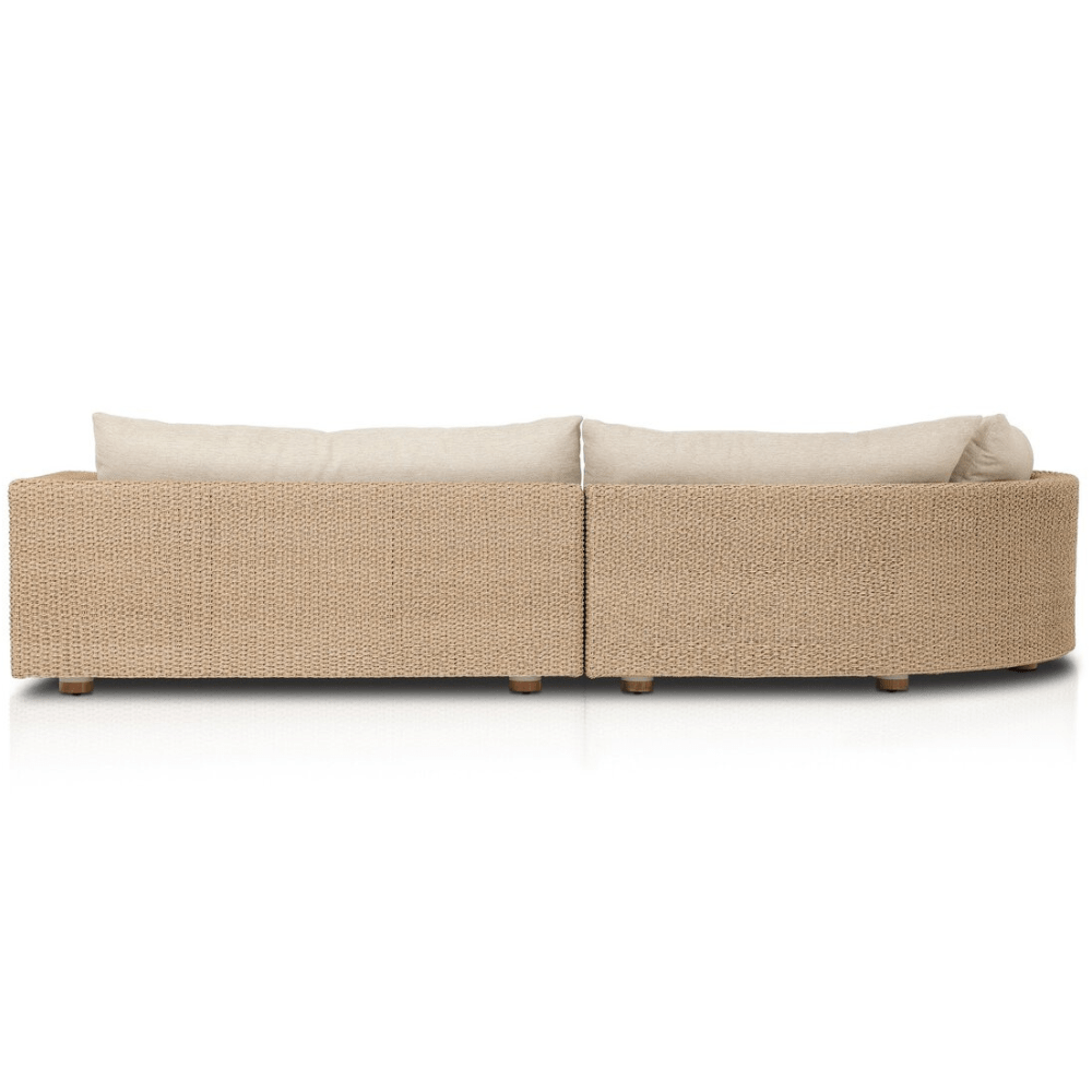 Sylvan Outdoor 2-Piece Sectional with Chaise Outdoor Furniture