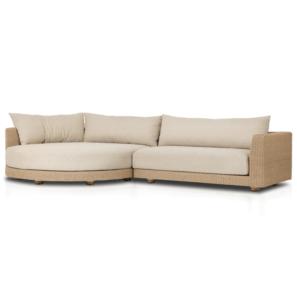 Sylvan Outdoor 2-Piece Sectional with Chaise Outdoor Furniture