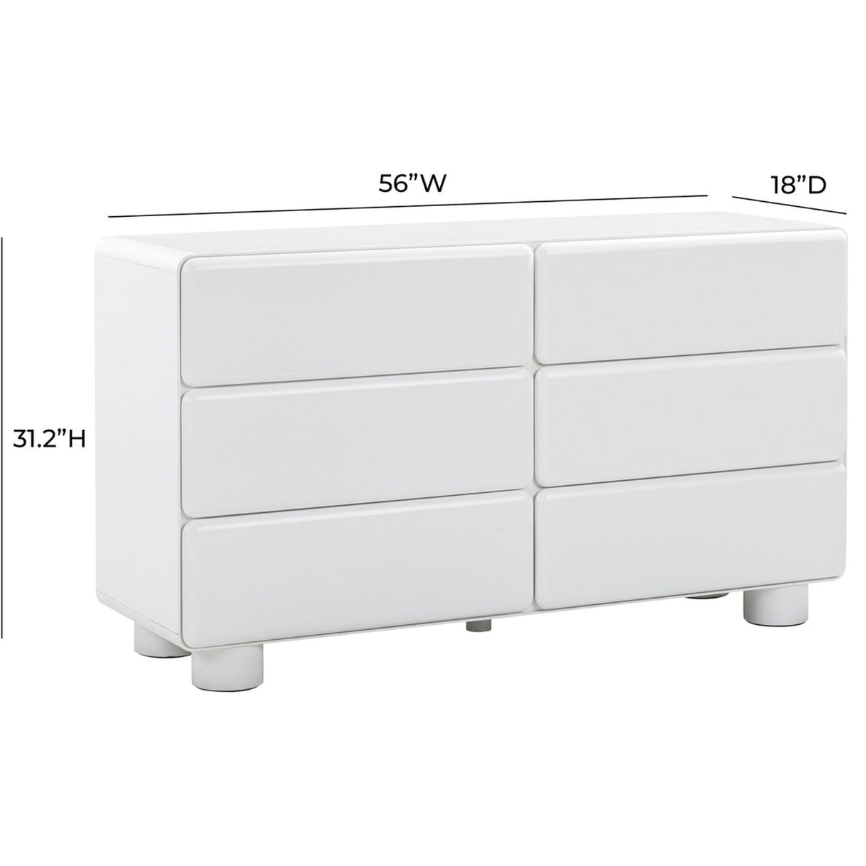 Tammy 6-Drawer Dresser Dressers