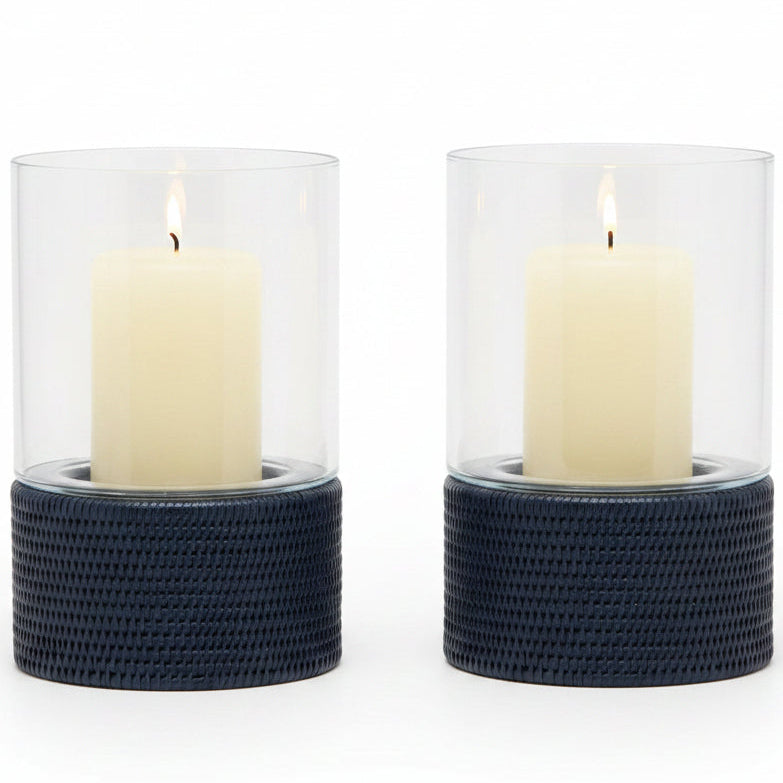 Teni Hurricane (Set of 2) Candle Holders 06TENI-MBL-LGHC