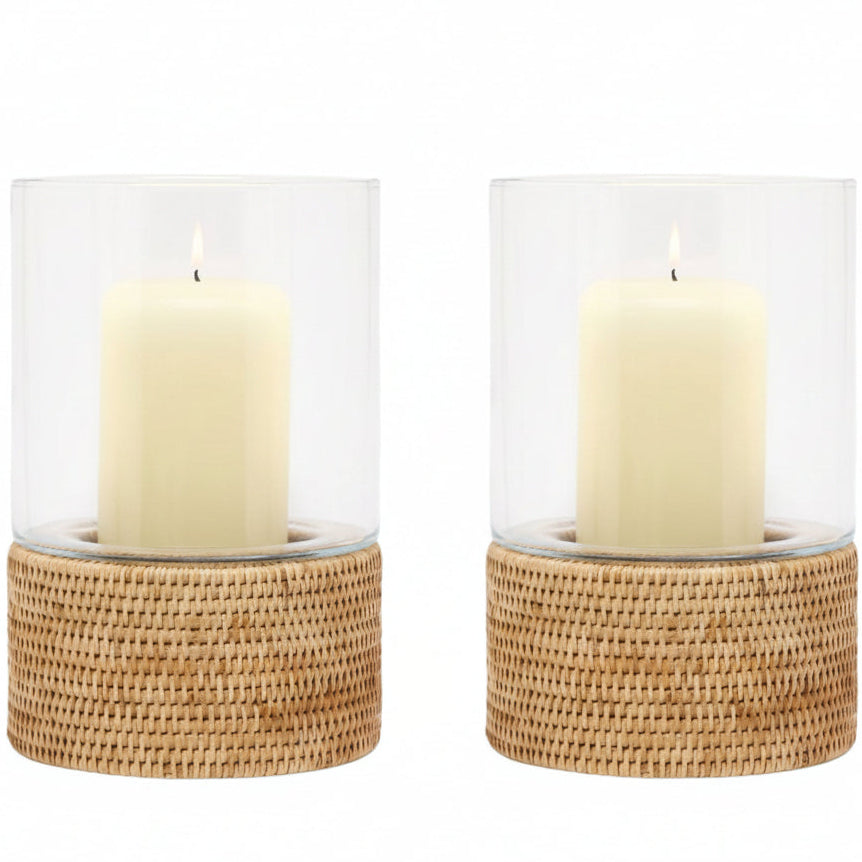 Teni Hurricane (Set of 2) Candle Holders 06TENI-NT-LGHC