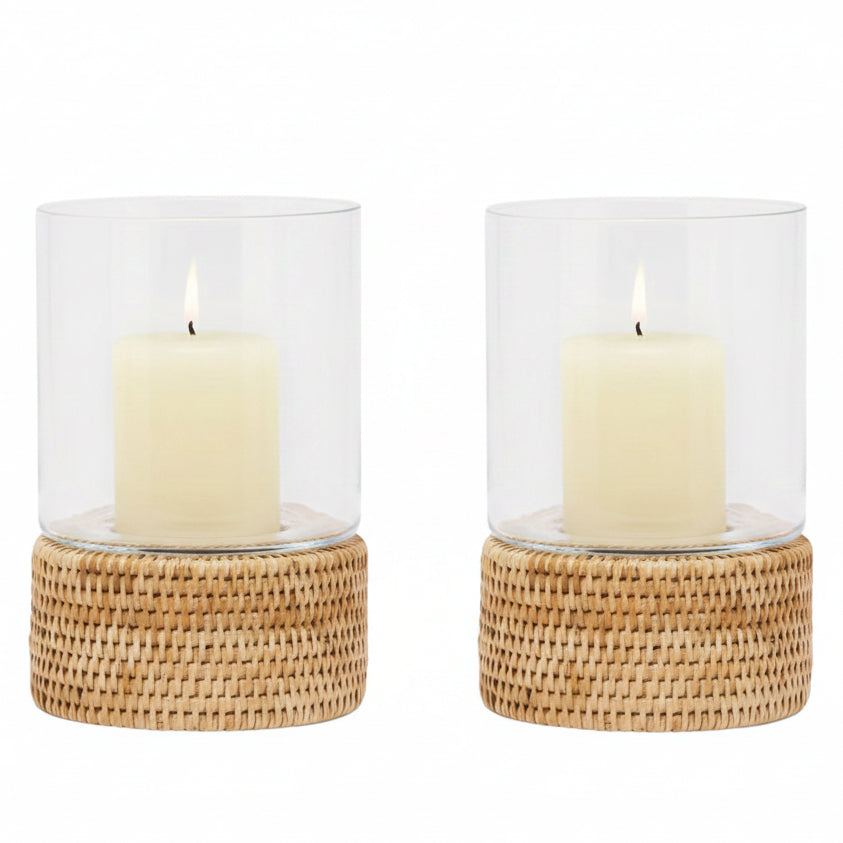 Teni Hurricane (Set of 2) Candle Holders 06TENI-NT-SMHC