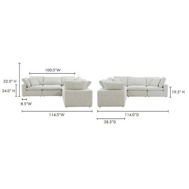 Terra Classic L-Shaped Modular Sectional Sectionals