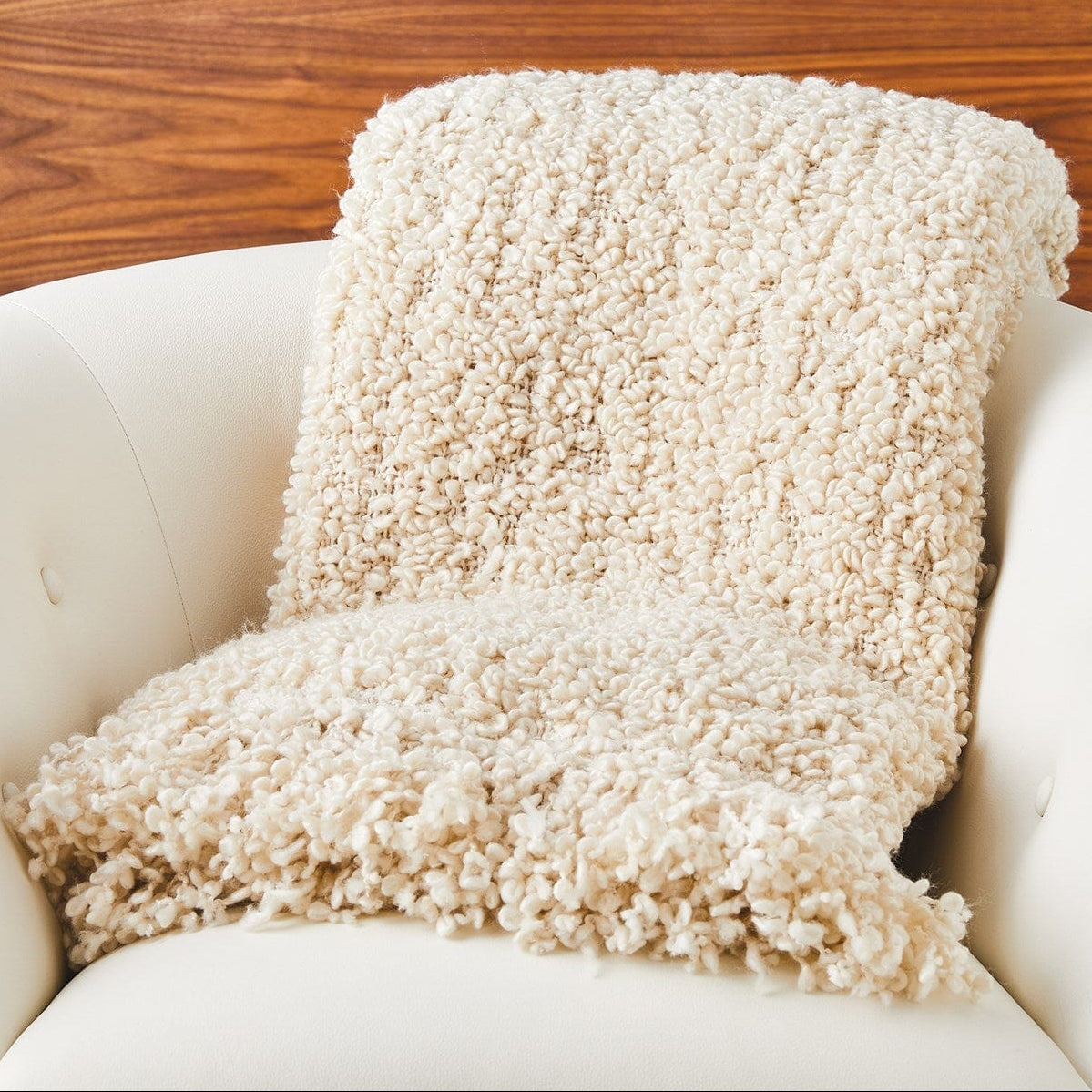 Textured Boucle Throw Throw