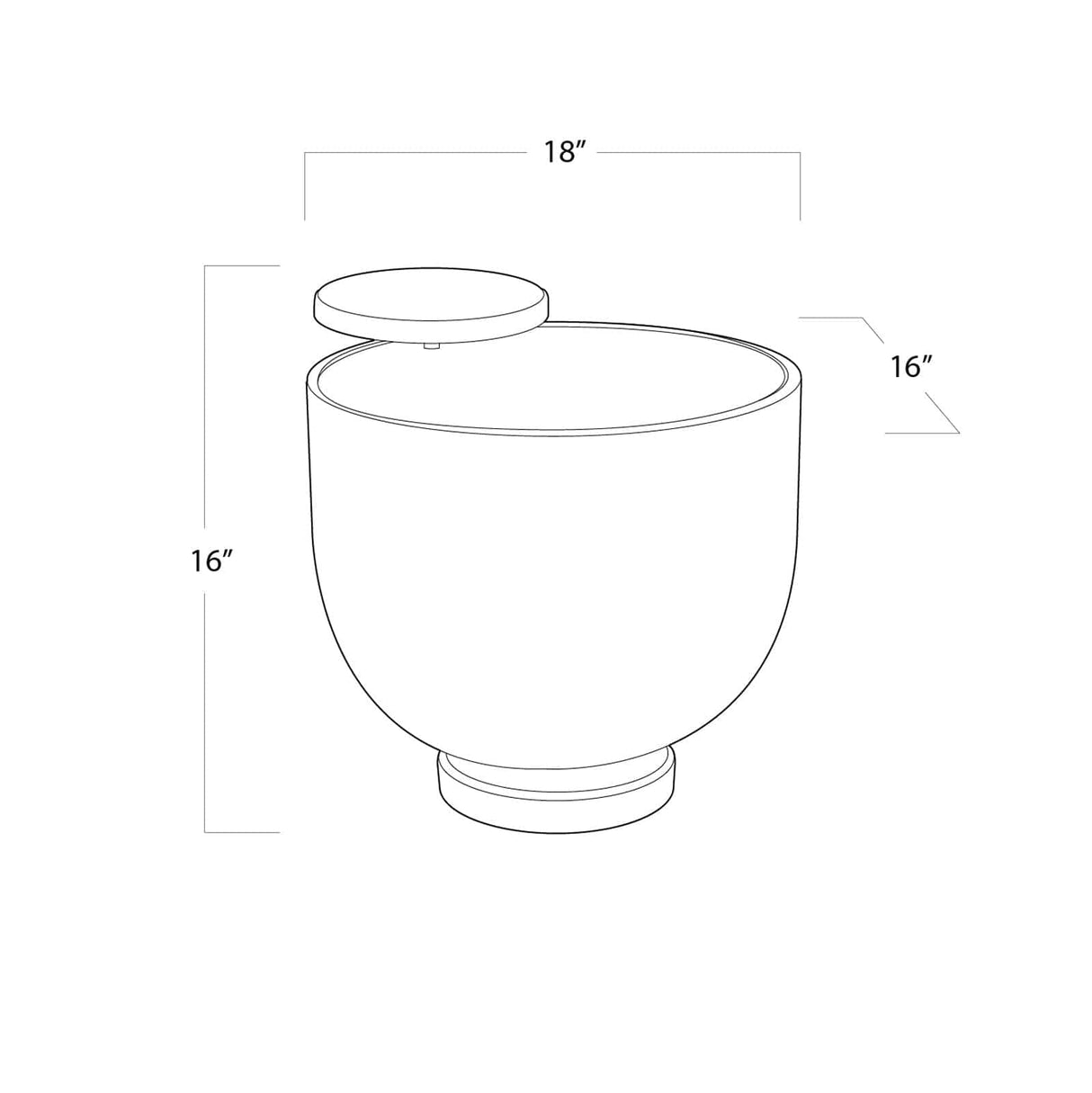 Theo Accent Table - Ebony Accent Furniture 30-1053 844717027307