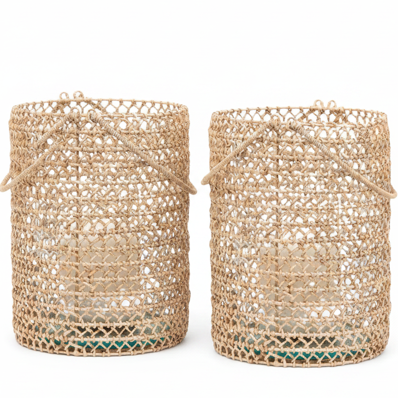 Tonga Hurricane (Set of 2) Candle Holders 06TONG-BC-LGHC