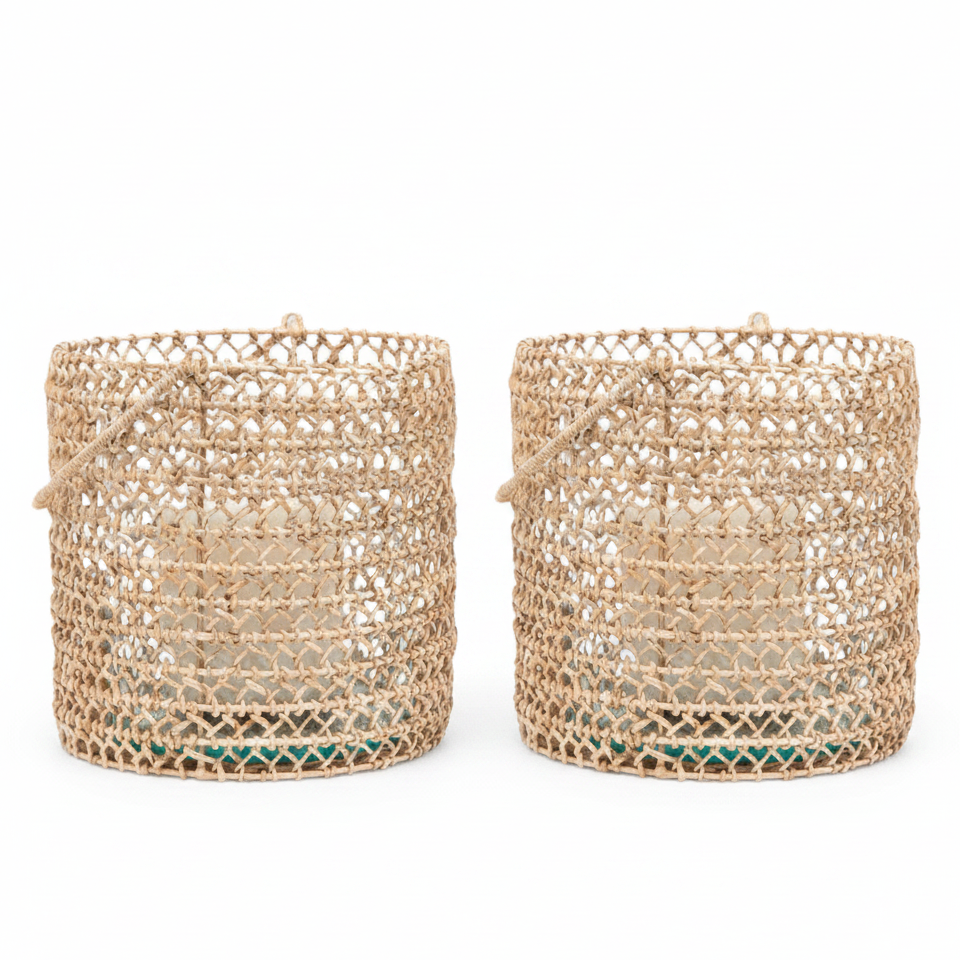 Tonga Hurricane (Set of 2) Candle Holders 06TONG-BC-SMHC