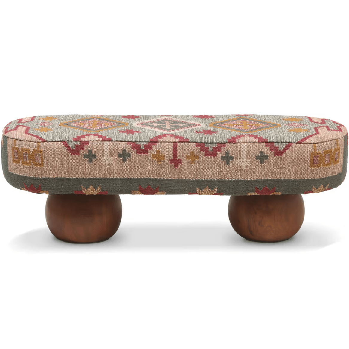 Tricia Textured Wool Upholstered Bench Bench TOV-OC18721
