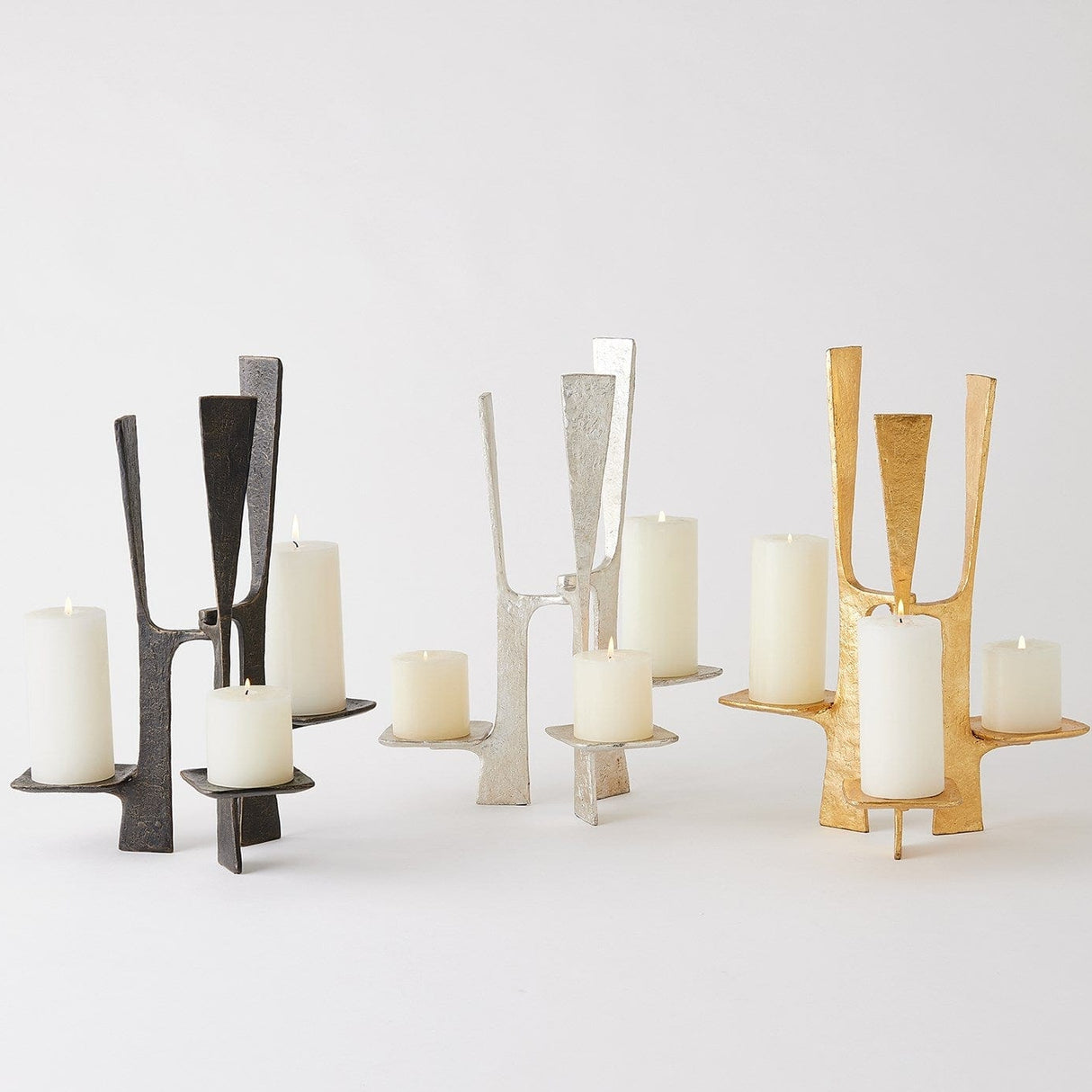 Triune Candleholder Decorative Object