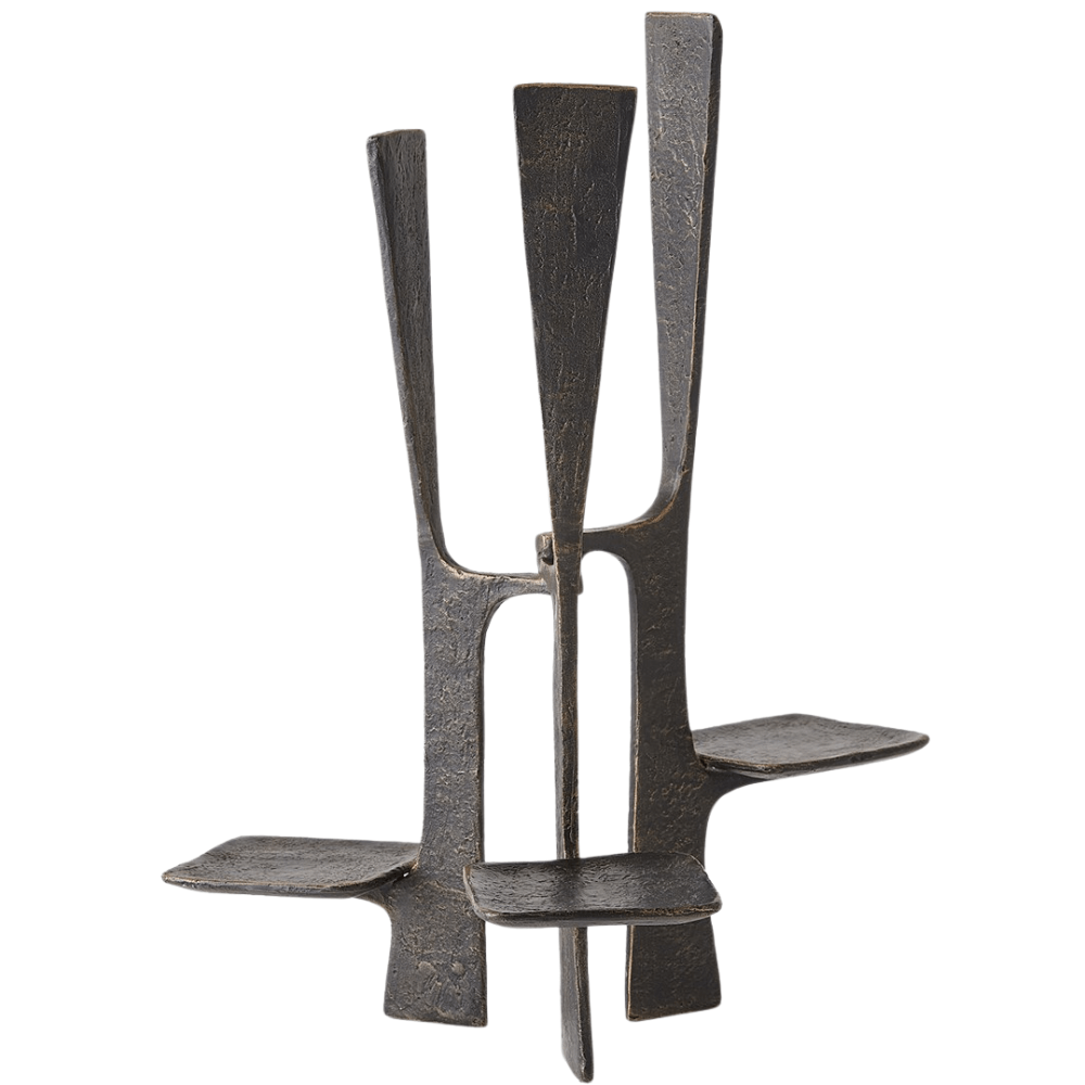 Triune Candleholder Decorative Object 8.83233