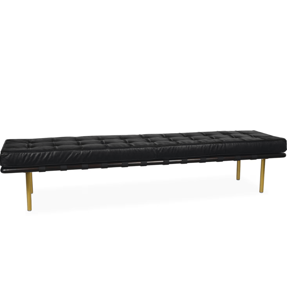 Tufted Gallery Bench Bench 32-1007BLK