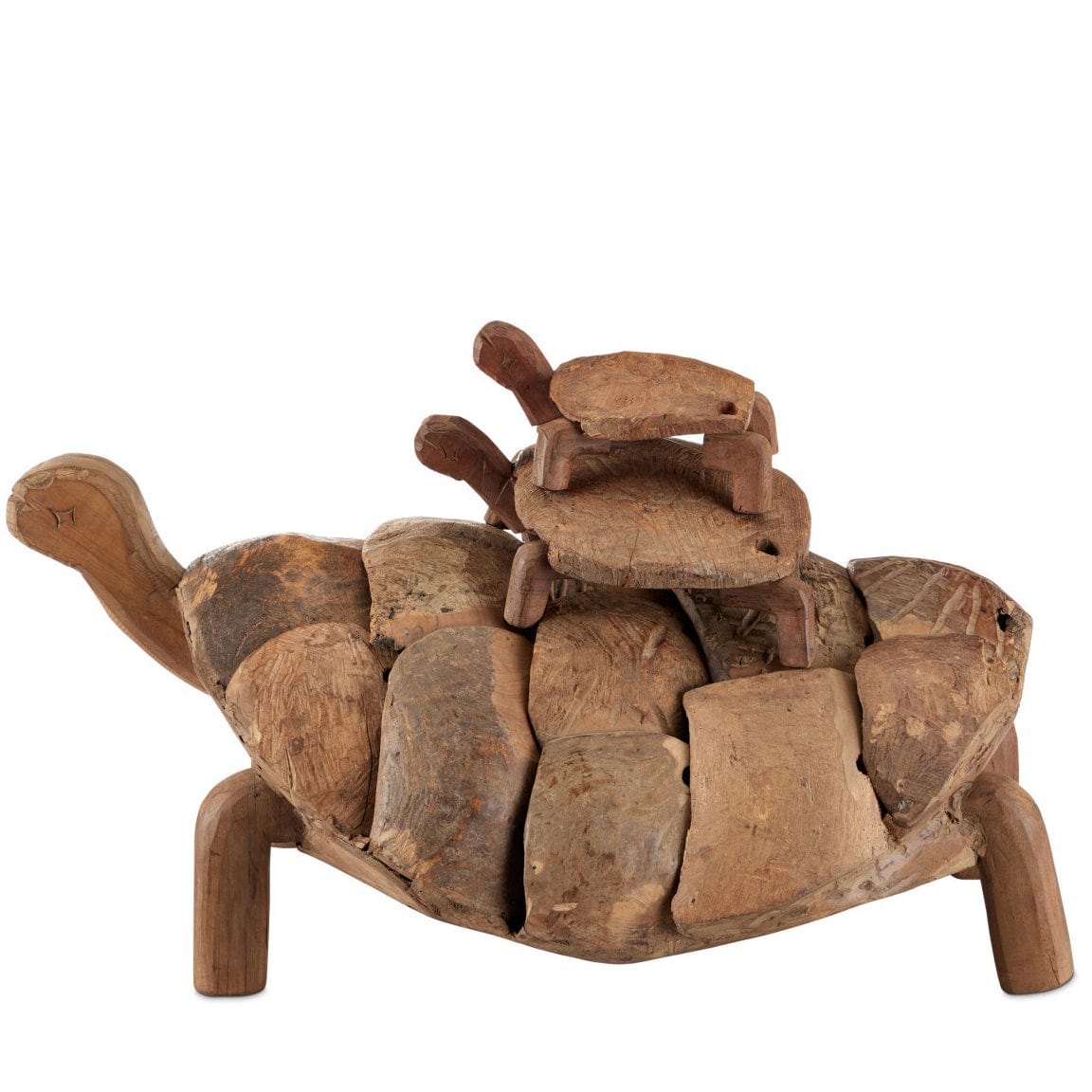 Turtle Set of 3 Wooden Sculptures 1200-0821