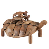 Turtle Set of 3 Wooden Sculptures 1200-0821