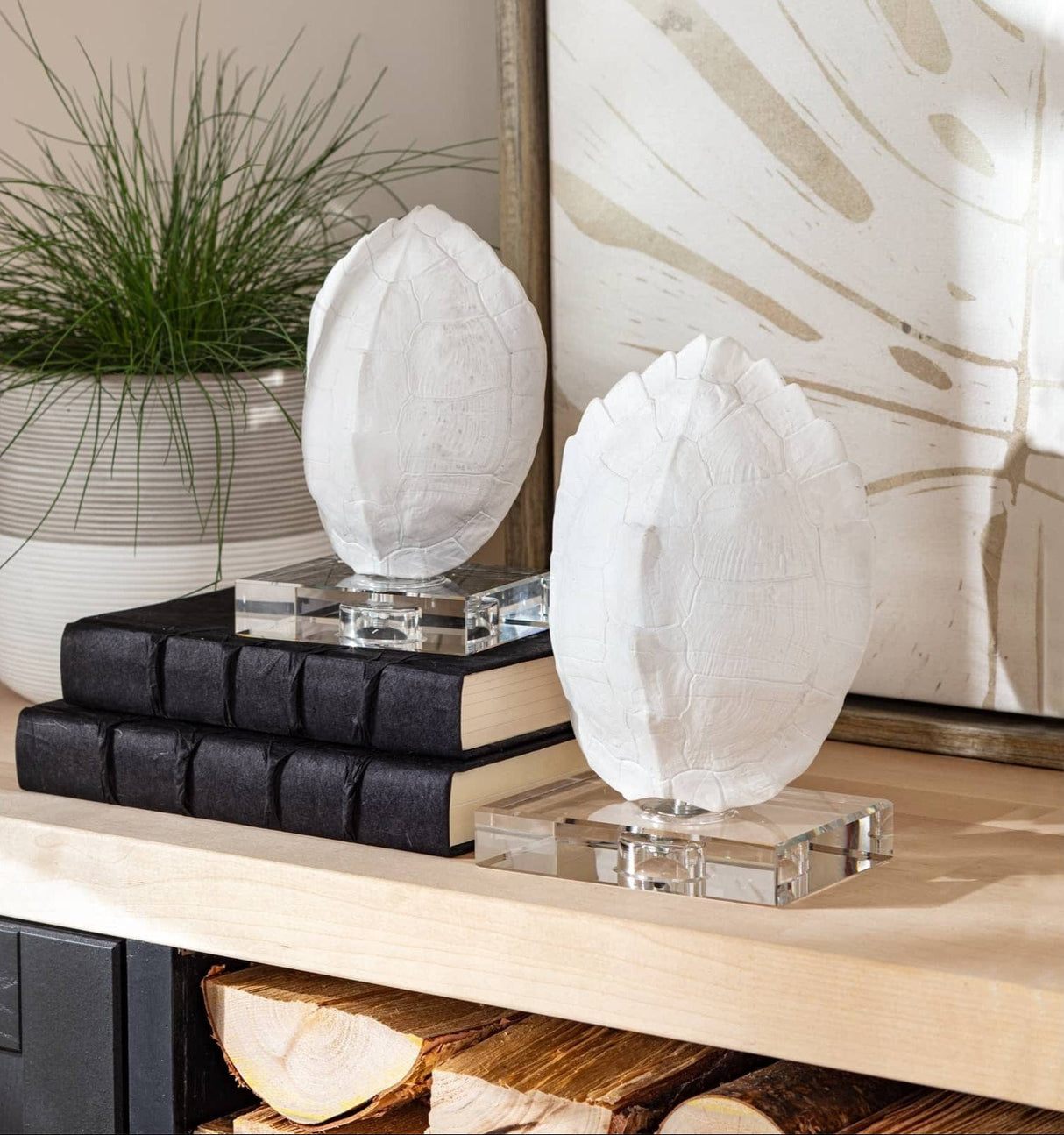 Turtle Shells On Crystal (Set of 2) Decorative Objects 20-1043 844717020438