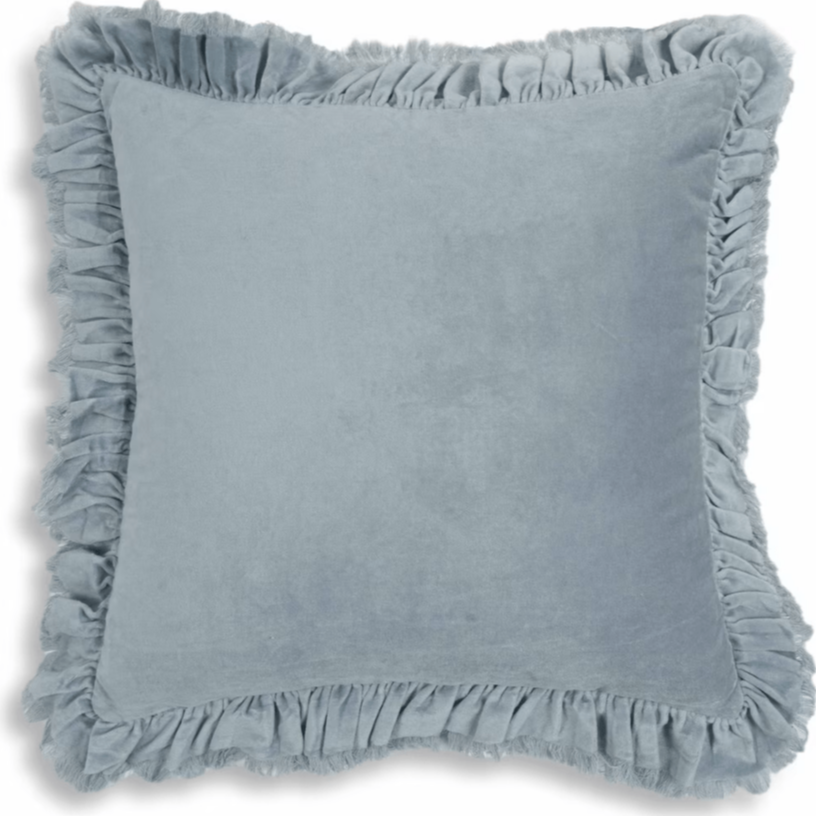 Valencia Distressed Velvet Pillow Pillow & Decor TOV-C18691
