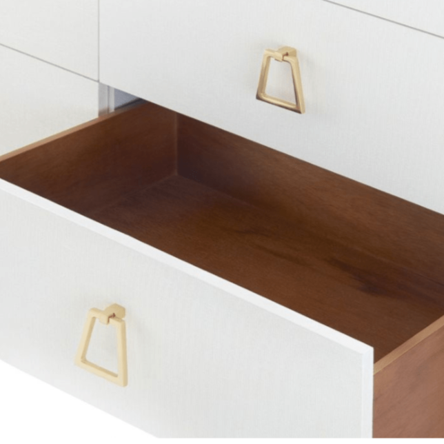 Villa & House Audrey Extra Large 6-Drawer Dresser - Gray Furniture