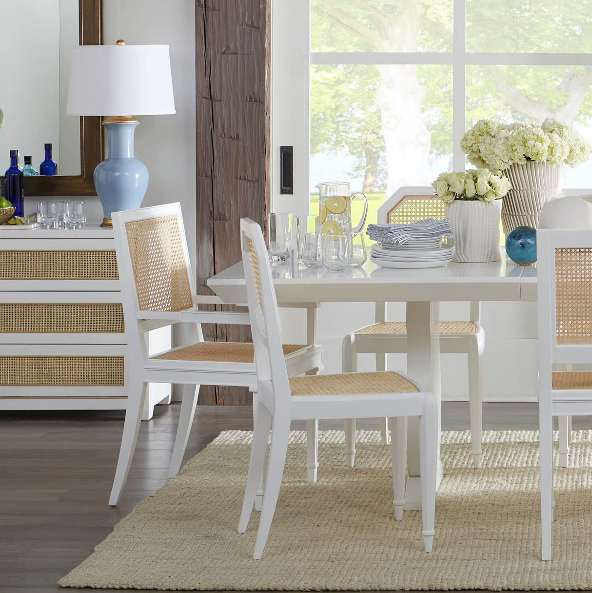 Villa & House Porto Dining Table in White Furniture villa-house-POR-375-09-TB