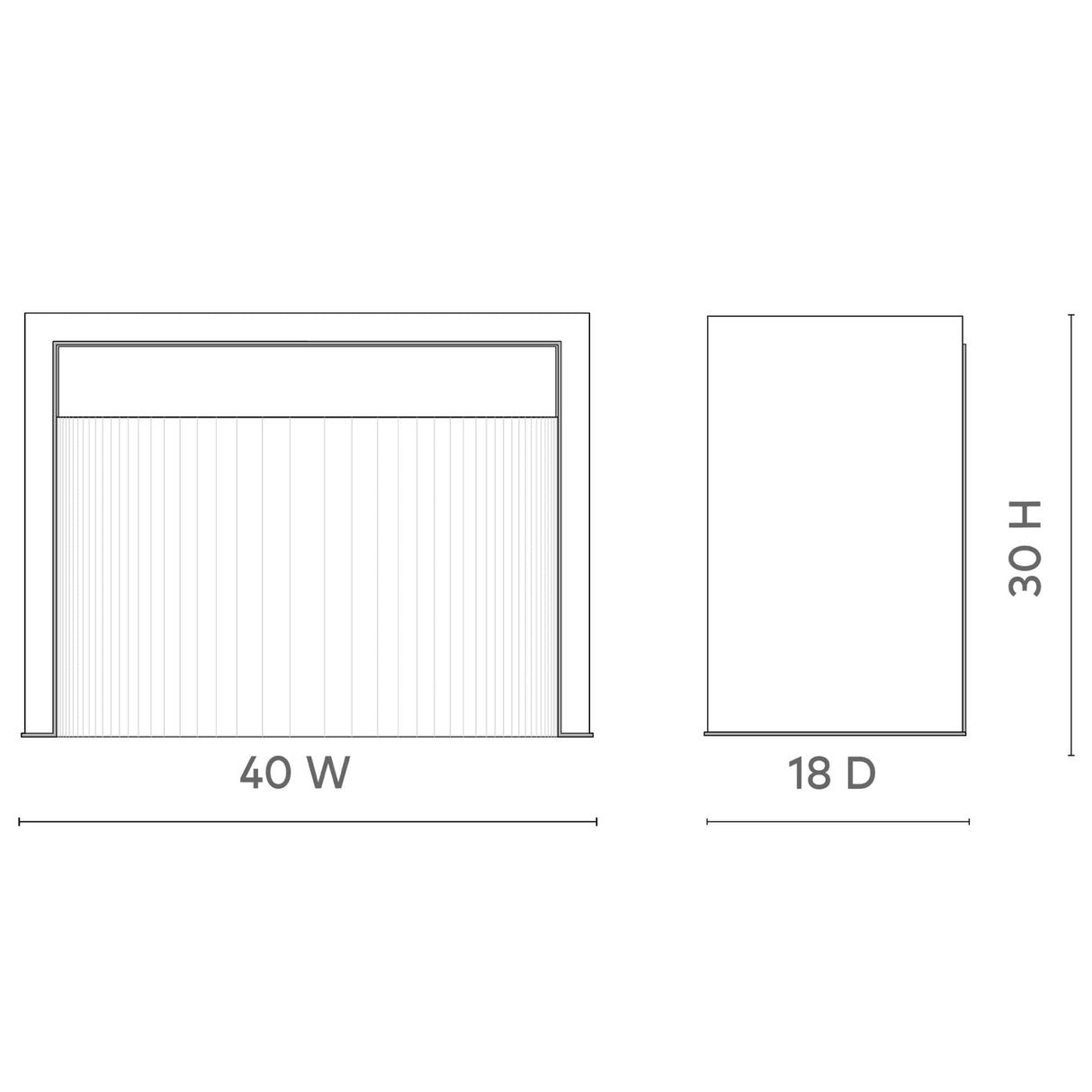Villa & House Sloane 1-Drawer Side Table Side Tables villa-house-SLO-110-24