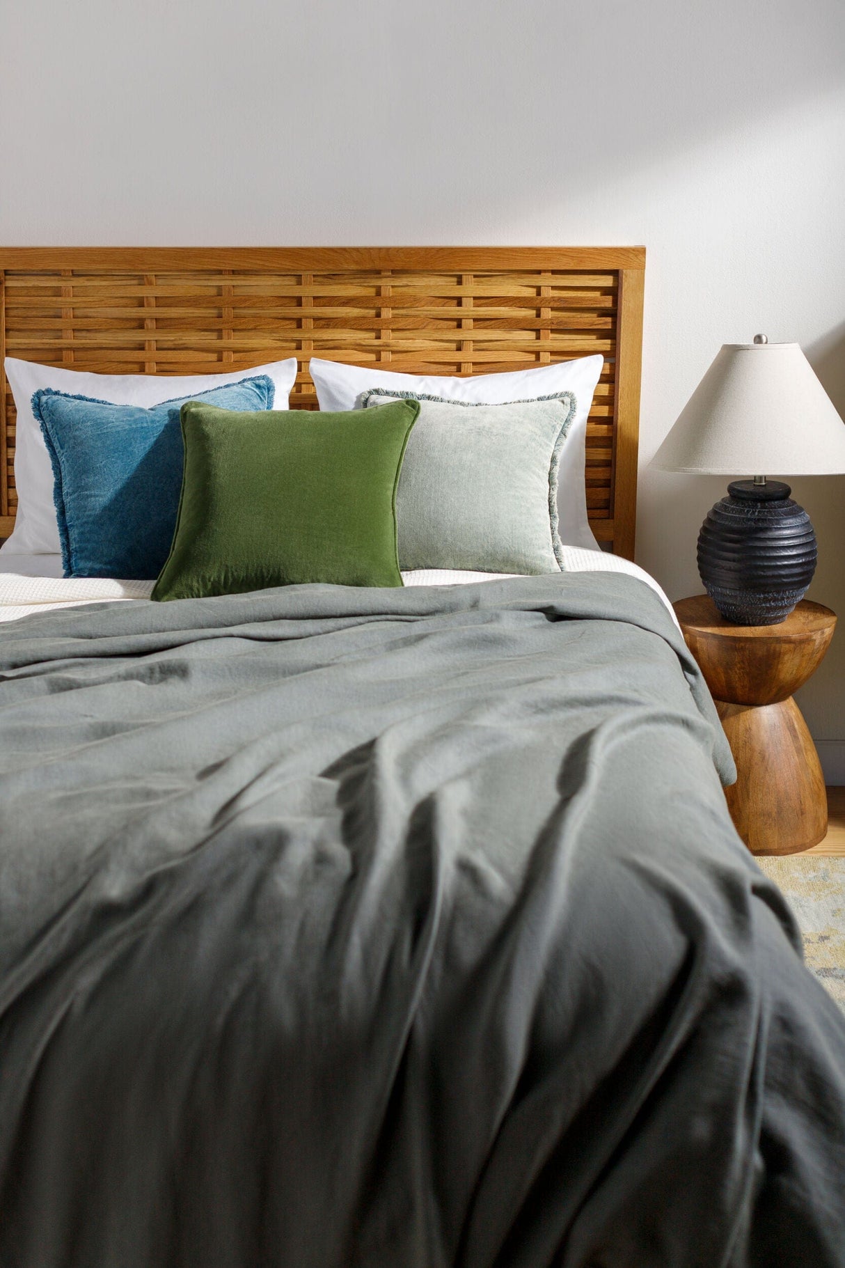 Washed Cotton Velvet Pillow Pillow