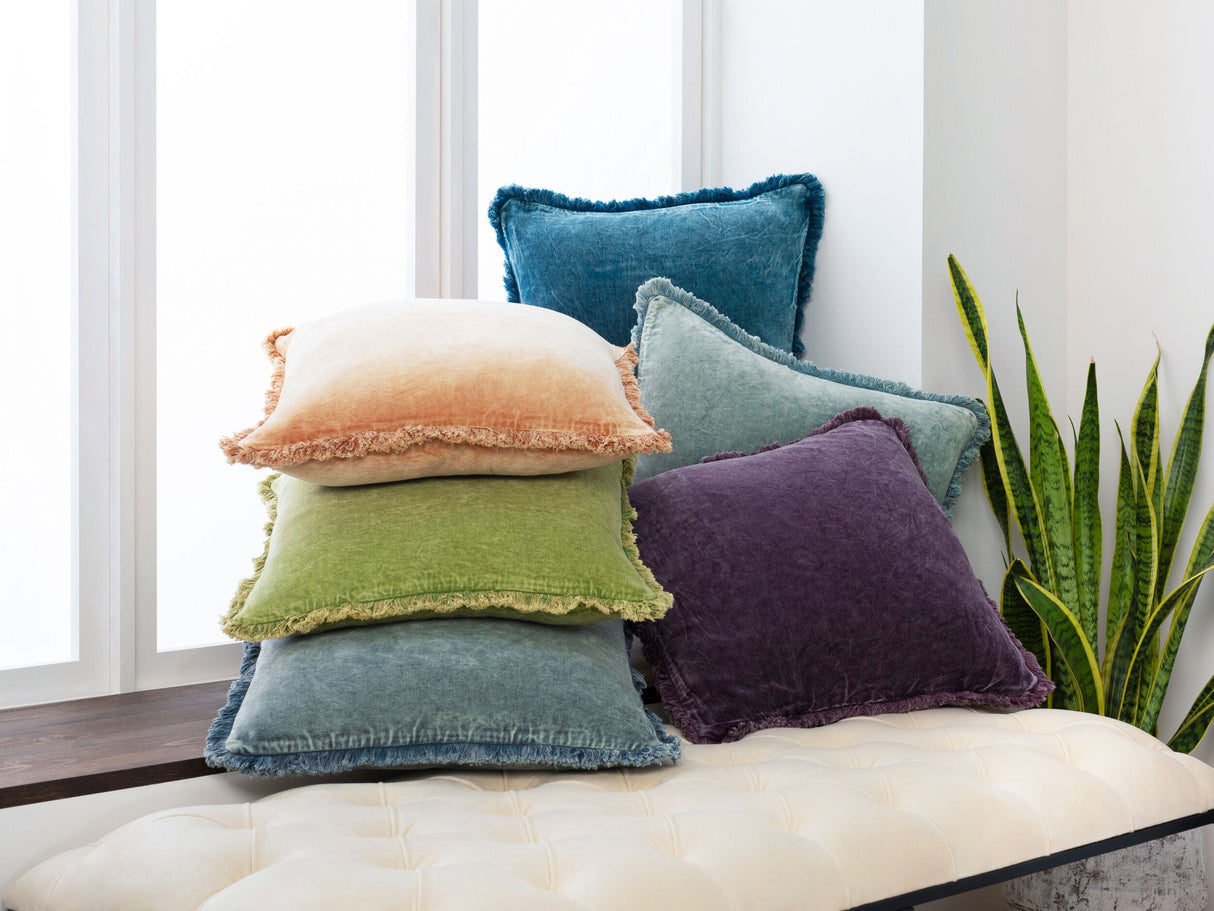 Washed Cotton Velvet Pillow Pillow