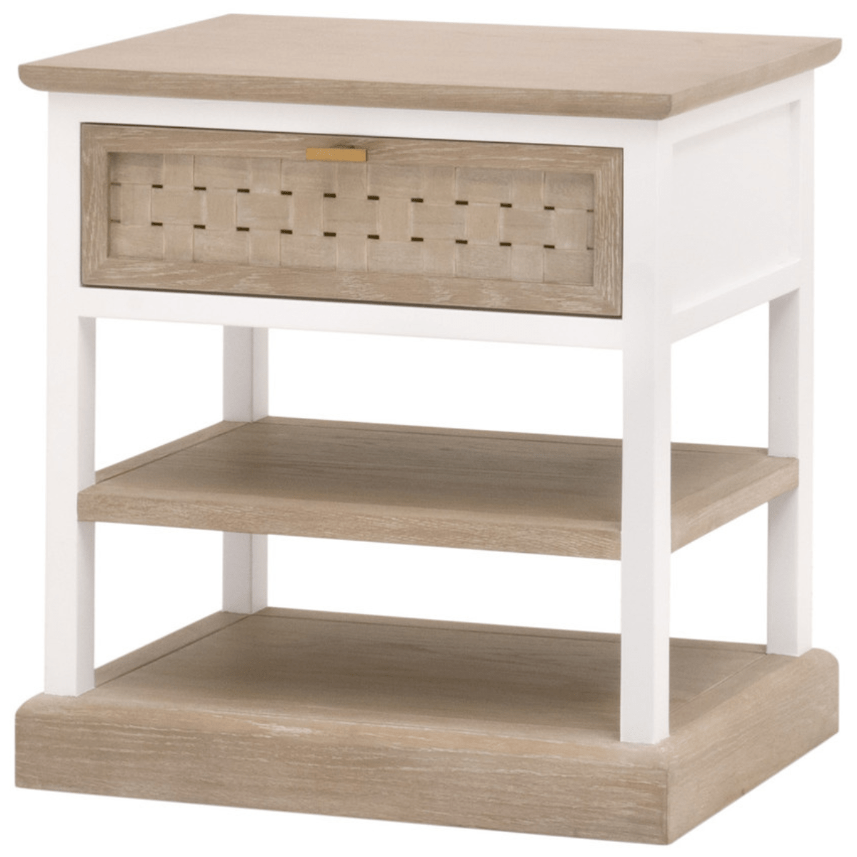 Weave 1-Drawer Side Table 8081-1.SGRY-OAK/WPO