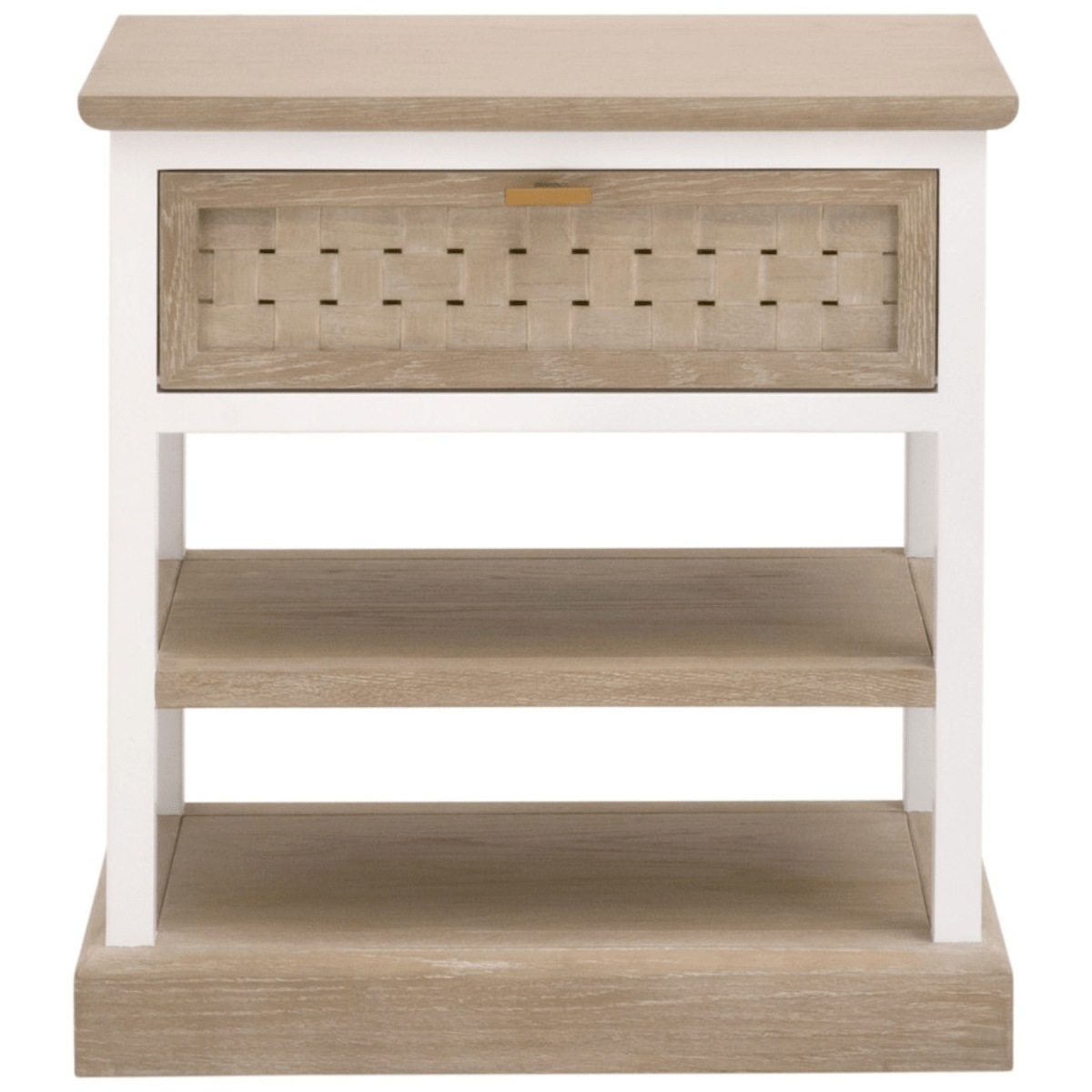 Weave 1-Drawer Side Table 8081-1.SGRY-OAK/WPO
