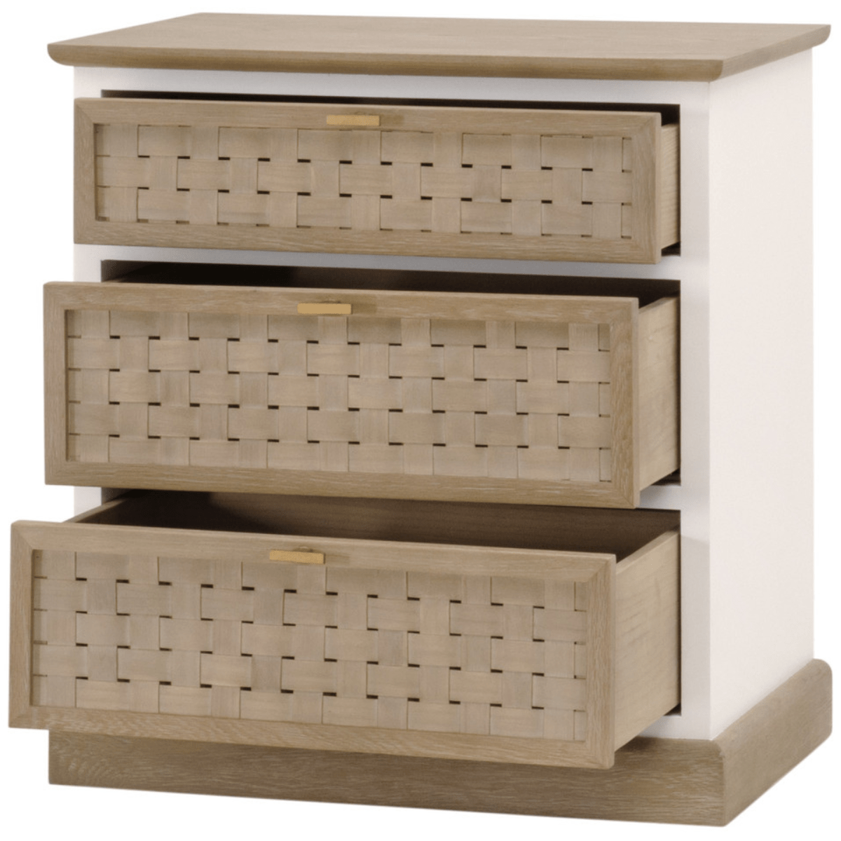 Weave Entry Cabinet 8081.SGRY-OAK/WPO