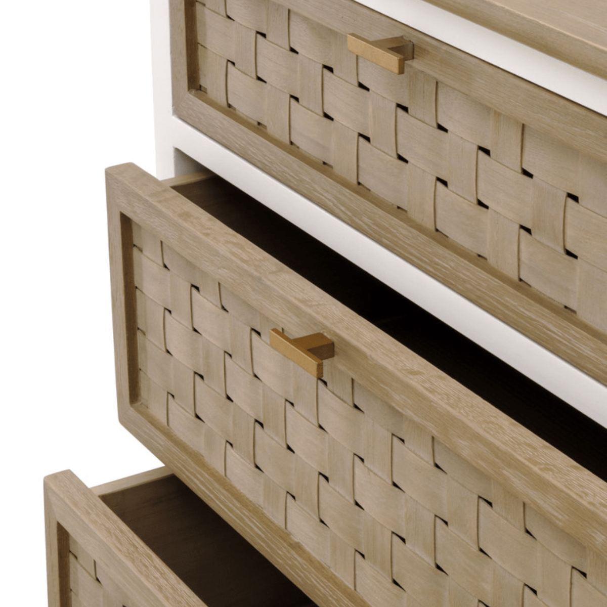 Weave Entry Cabinet 8081.SGRY-OAK/WPO