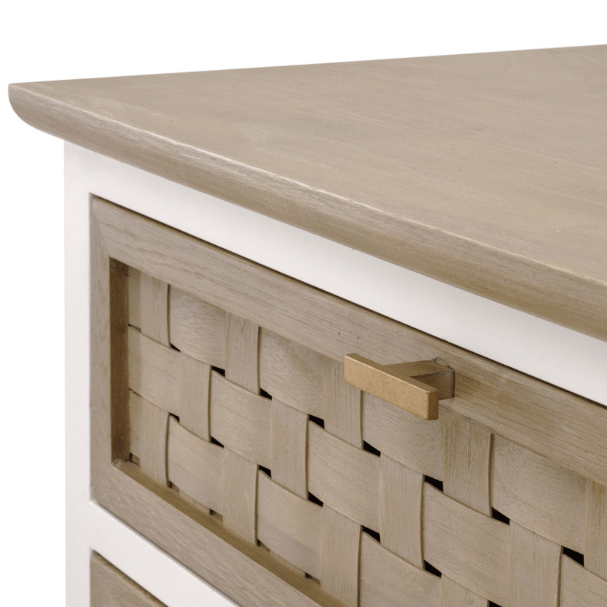 Weave Entry Cabinet 8081.SGRY-OAK/WPO