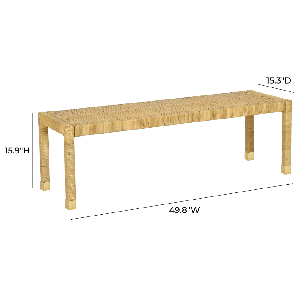 Whitney Rattan Bench Bench