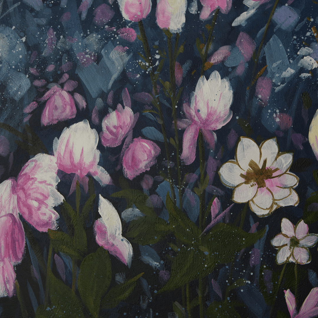 Wildflower Framed Canvas Painting WFL-675-08